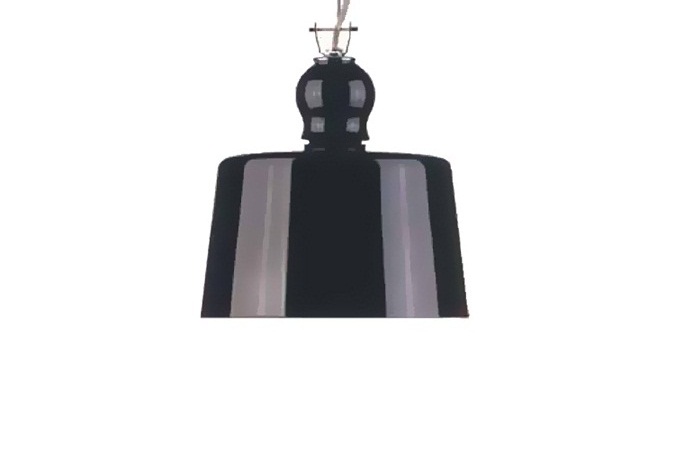 Acquatinta Black Pendant Lamp by Produzione Privata Lamps